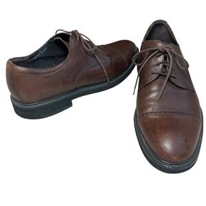 Rockport DresSports Men's Comfort Dress Shoes Size 13M Leather Brown Cap Toe
